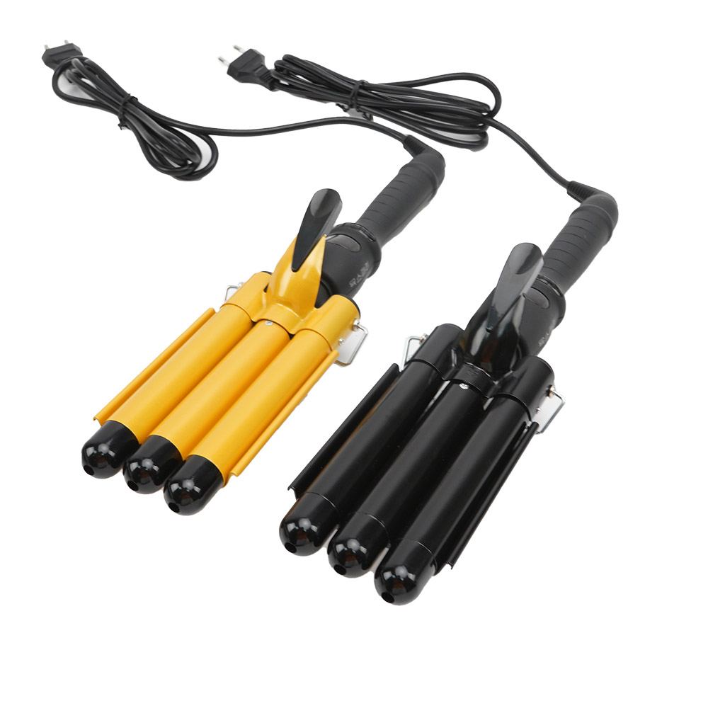 จอแสดงผล LED Triple Barrels Wave Styling Hair Curler